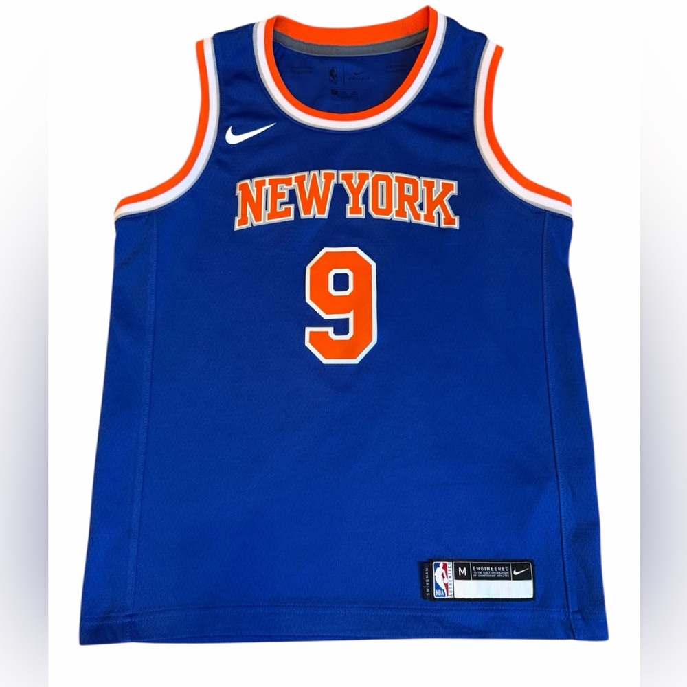 Nike New York Knicks RJ Barrett #9 Blue Basketball Jersey Boys Medium (8-10)‎